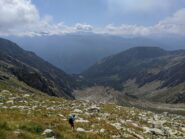 Vista dal Col d'Ambin verso la valle del Rifugio Levi Molinari