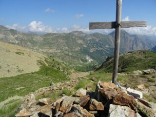 Dalla seconda cima Moravaccera verso il santuario